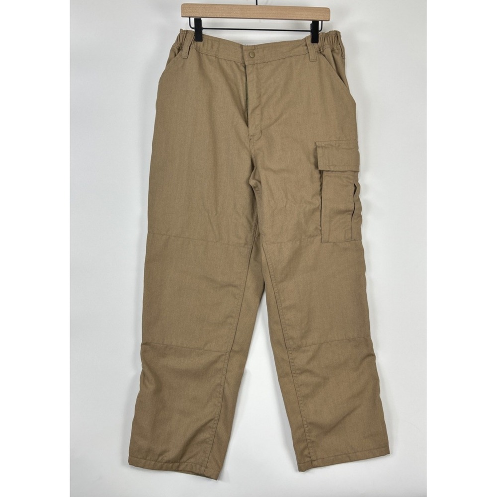 Drifire Mens Fire Resistant Pants Size L Short Khaki‎ Cargo Straight Leg Utility